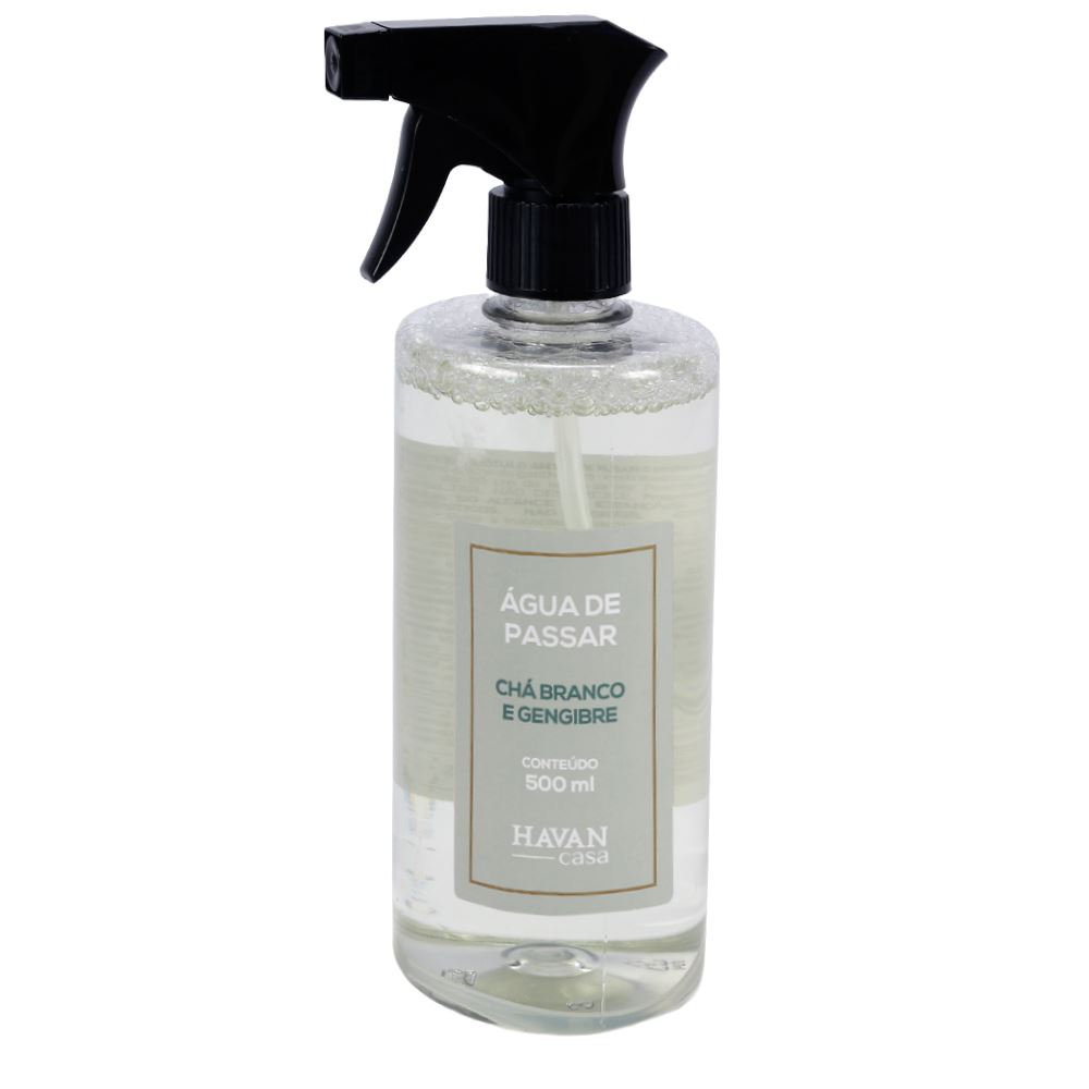 Água de Passar Spray 500Ml Havan Casa - Chá Branco e Gengibre