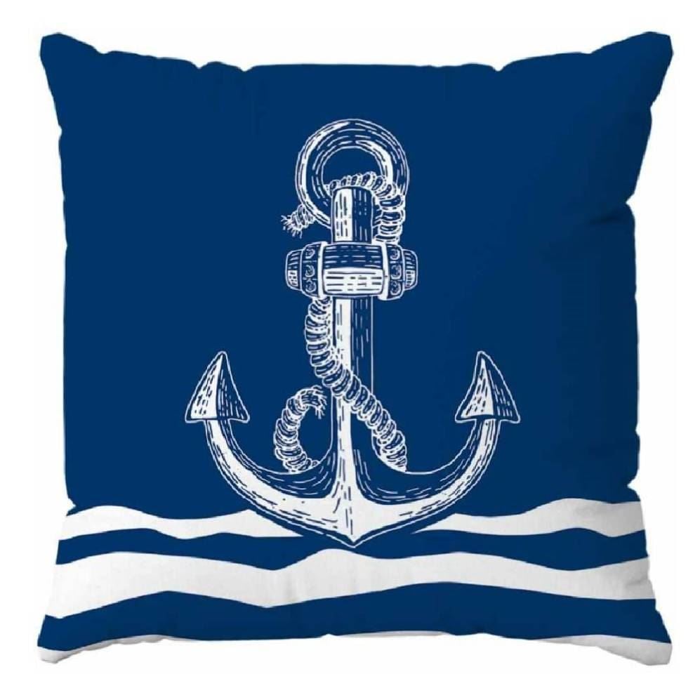 Almofada Decorativa Estampada 45X45cm Naturalle Havan Casa - Âncora