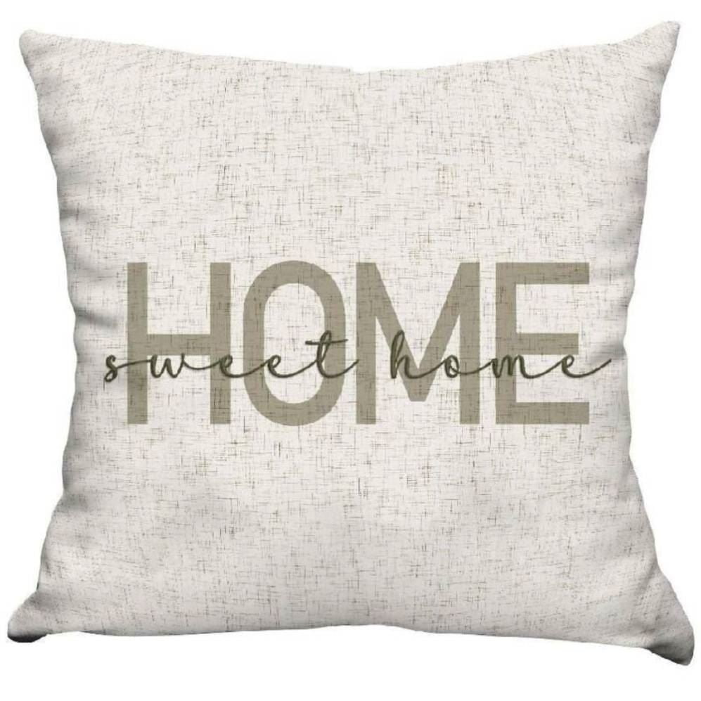 Almofada Decorativa Estampada 45X45cm Naturalle Havan Casa - Home Sweet Home