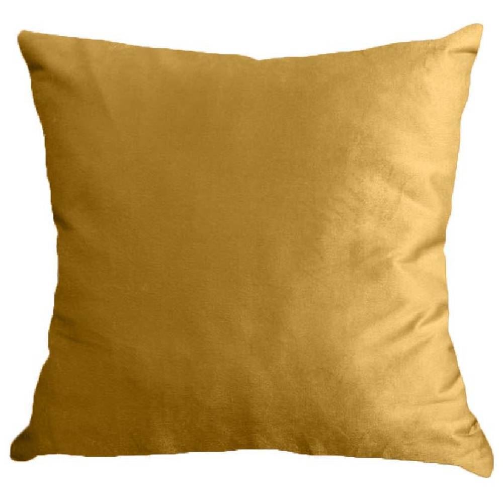 Almofada Decorativa 50X50cm Veludo Italiano Liso Havan Casa - Ambar