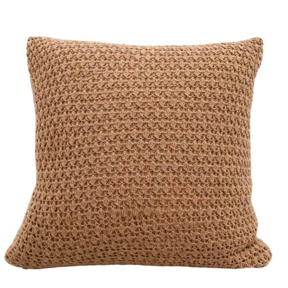 Almofada Decorativa de Tricot Vancouver 43X43cm Havan Casa - Mocha