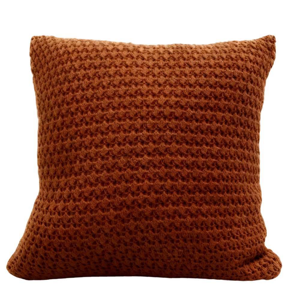 Almofada Decorativa de Tricot Vancouver 43X43cm Havan Casa - Terracota