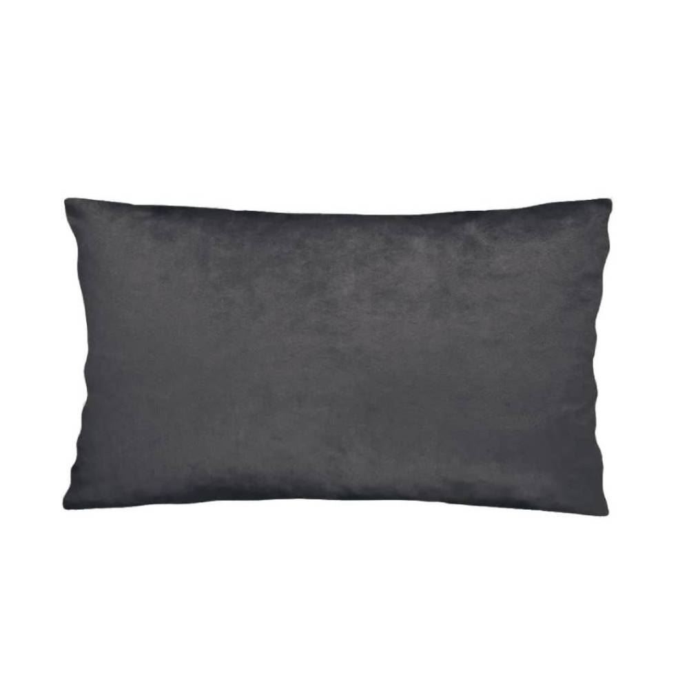 Almofada para Sofá 30X50 cm Veludo Italiano Havan Casa - Cinza