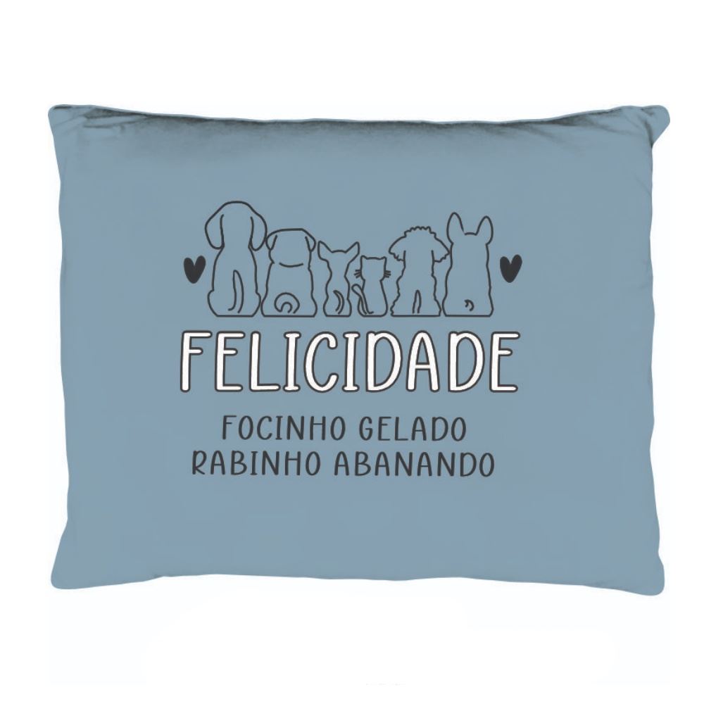 Almofada Funny 35X45cm Havan Casa - Azul Felicidade