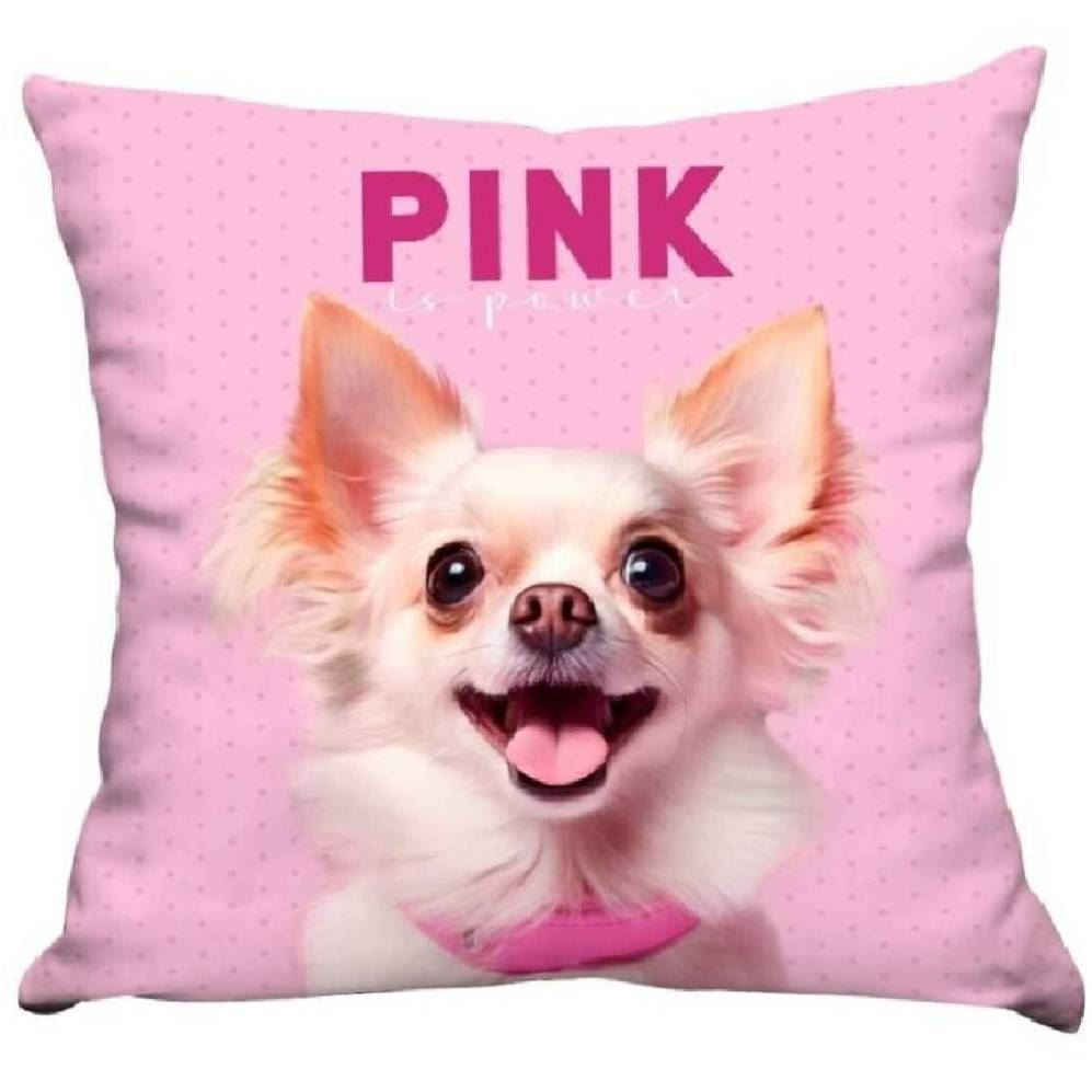 Almofada Decorativa 43X43cm Pets Havan Casa - Chiuaua Rosa
