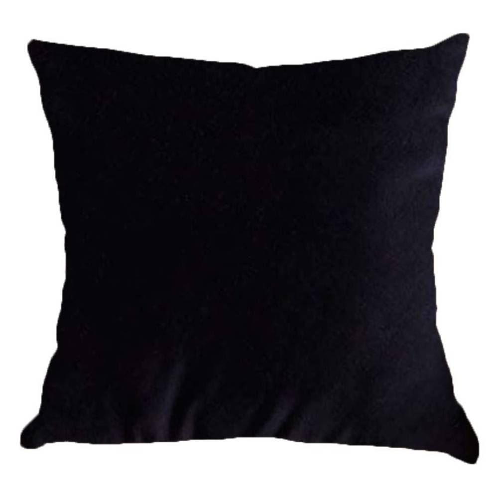 Almofada Veludo 50X50 cm Liso Havan Casa - Preto