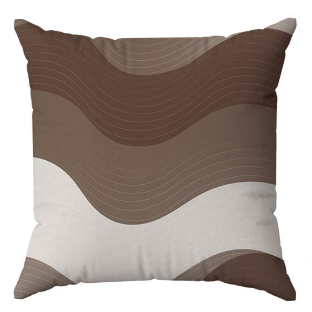 Almofada Veludo Estampado 48X48cm Havan Casa - Geométrico Marrom