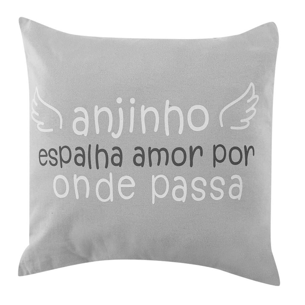 Almofadas Funny 35X35cm Havan Baby - Cinza Anjinho