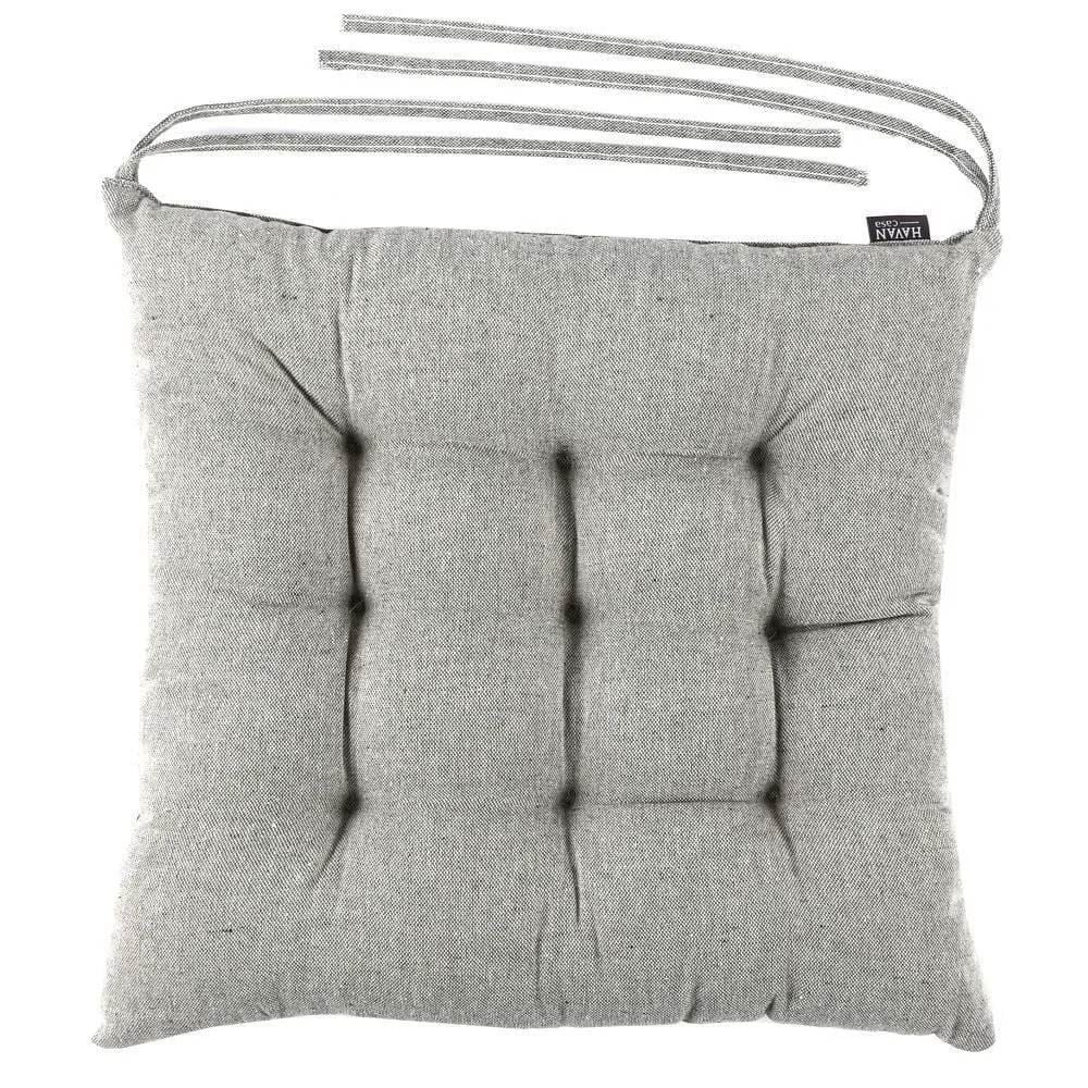 Assento Futton 40X40cm Havan Casa - Cinza Prata