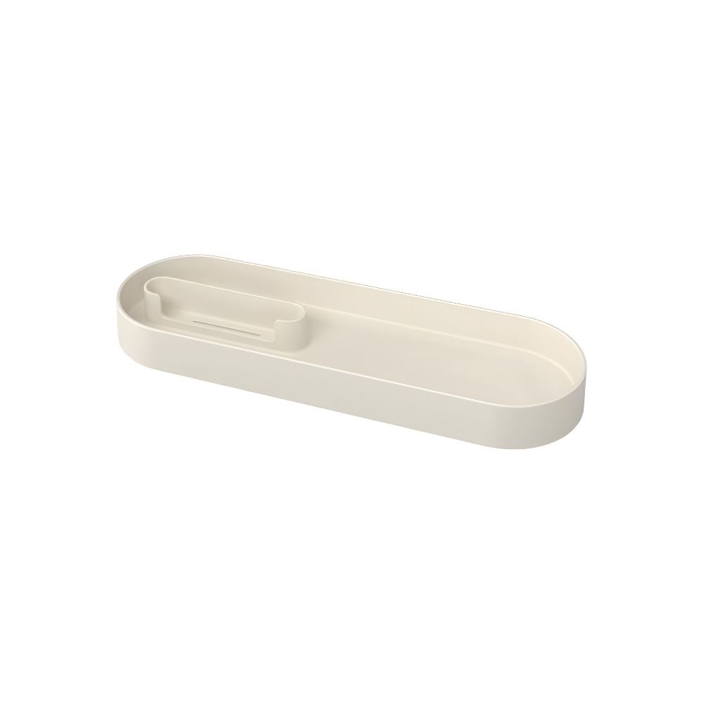 Bandeja Bancada Serene Coza 25,3 Cm - Cinza Claro
