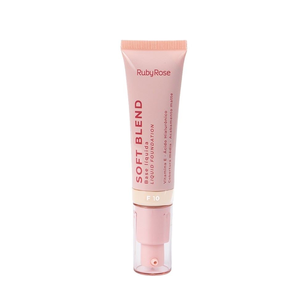 Base Líquida Soft Blend Ruby Rose 30G - Bege Claro F10