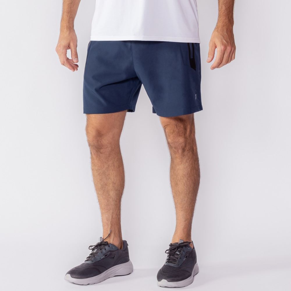 Bermuda Esportiva Masculina De Tactel Scream Azul Marinho