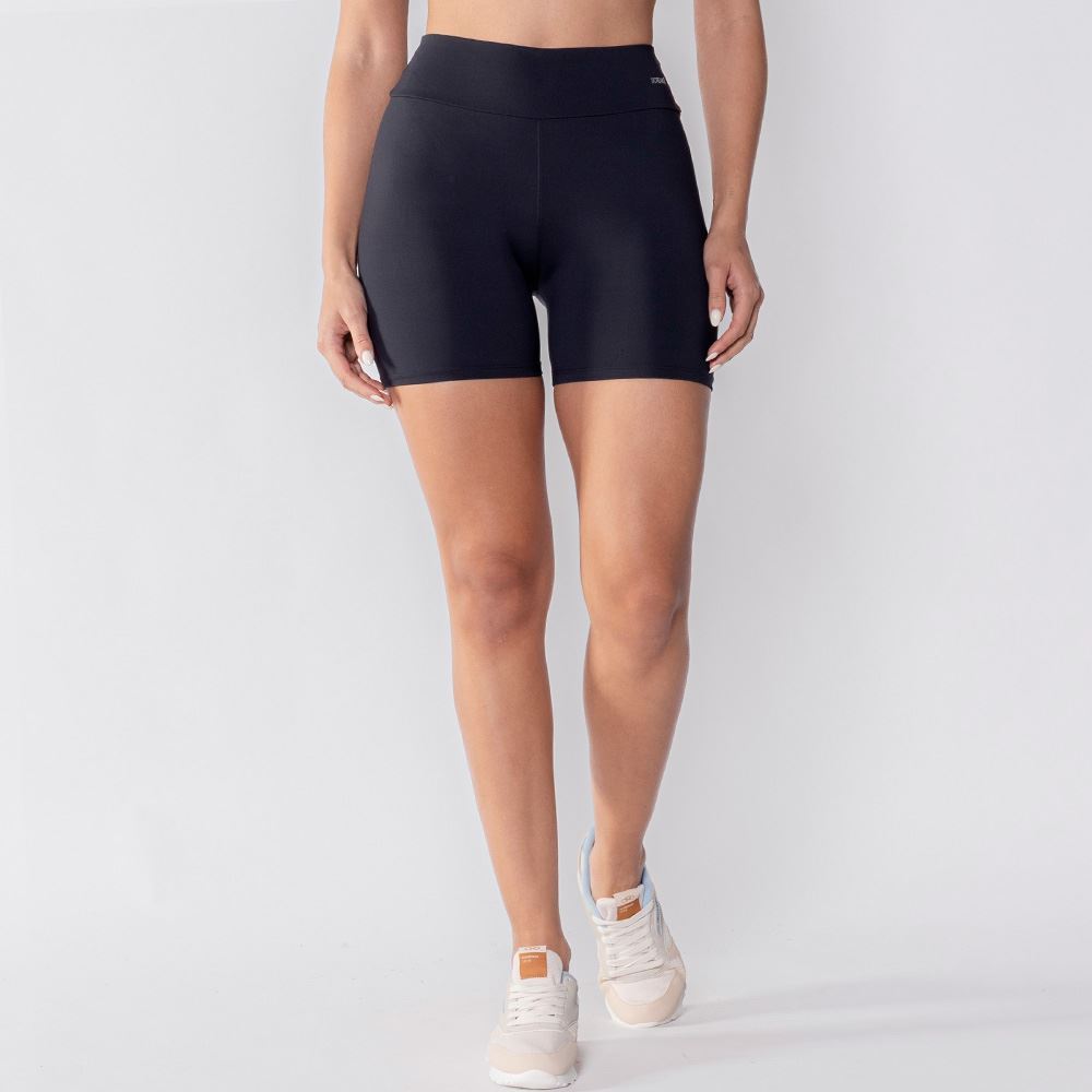 Bermuda Fitness Feminina De Poliamida Scream Preto
