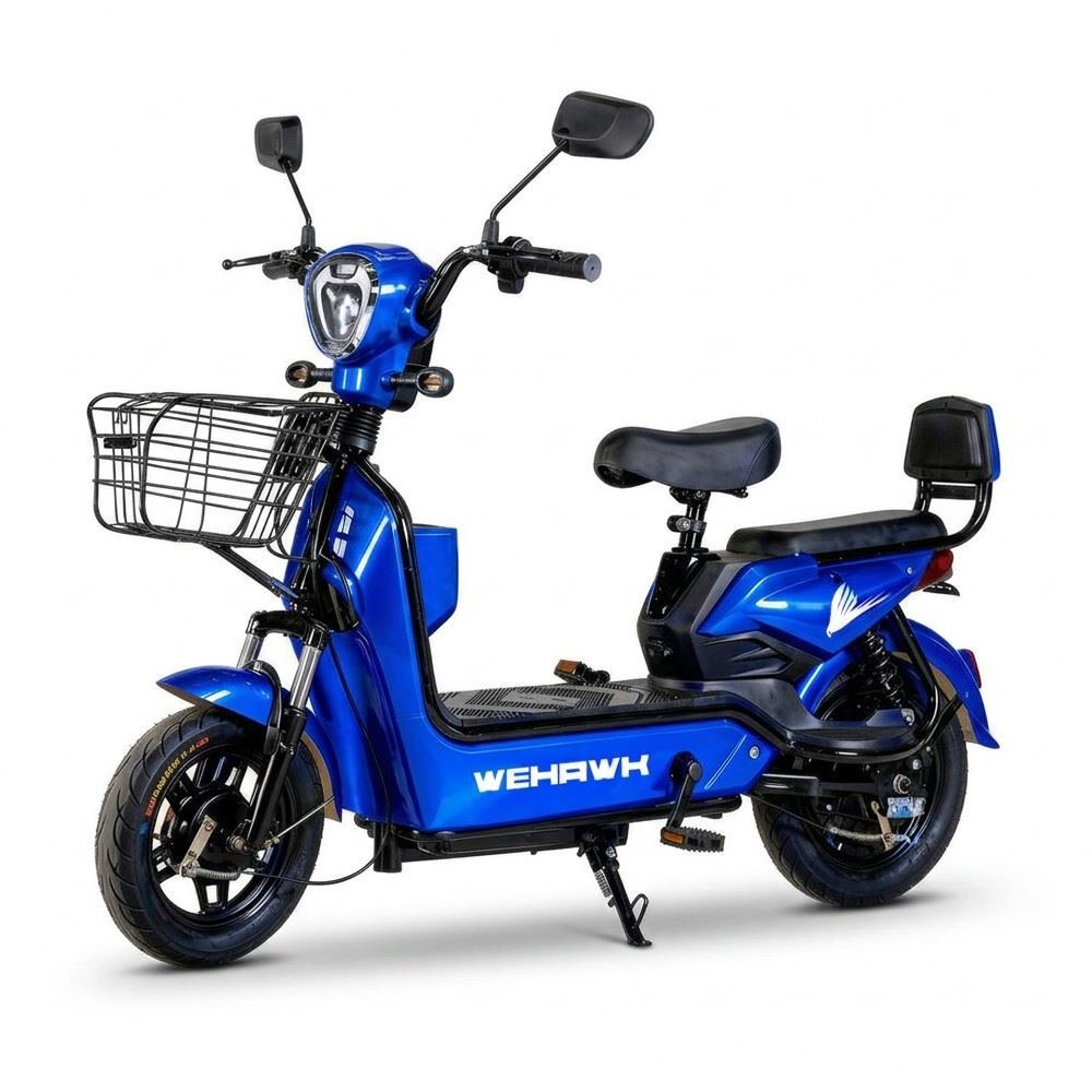 Bicicleta Elétrica Wehawk Wx-03 Basket 800W Bateria 48V - Azul