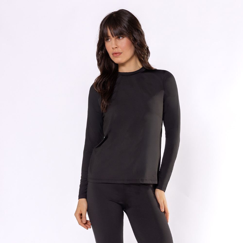 Blusa Térmica Feminina Segunda Pele Scream Preto