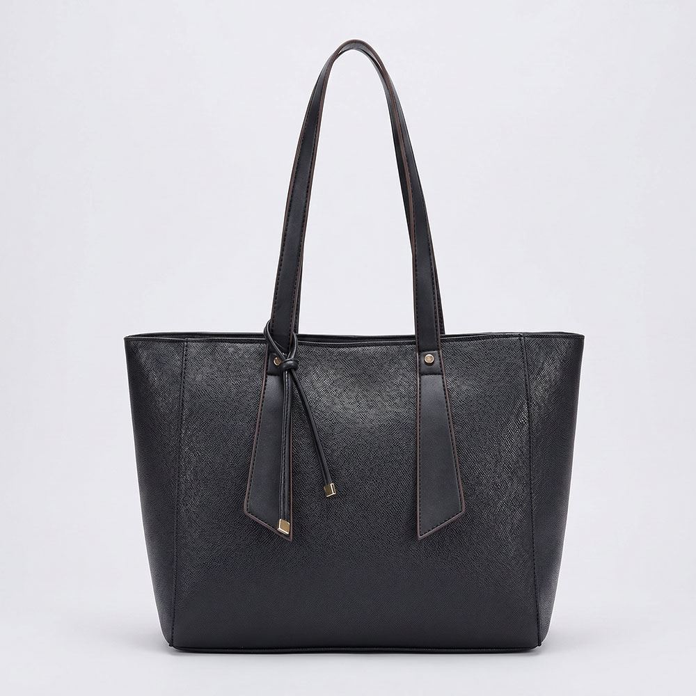 Bolsa Feminina Tote Bag Com Alça Alongada Alice Palucci Preto