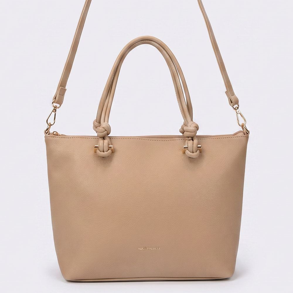 Bolsa Feminina Transversal Alice Palucci Taupe