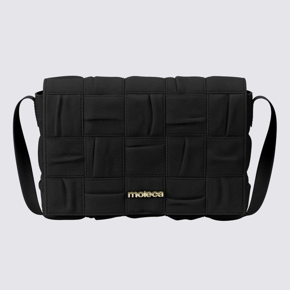 Bolsa Feminina Transversal Média Moleca - Preto