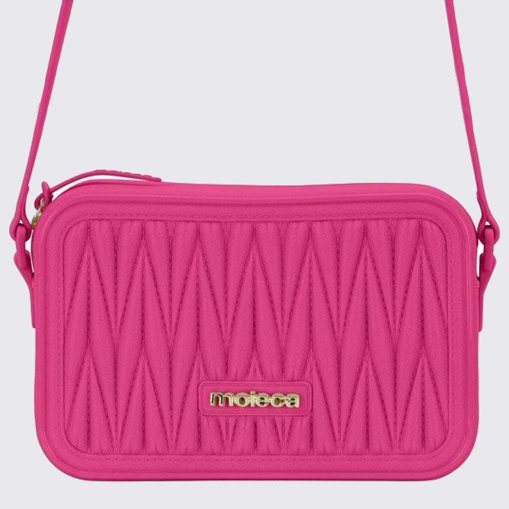 Bolsa Feminina Transversal Moleca - Rosa Forte