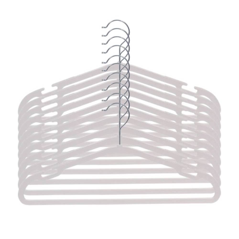 Jogo Cabide P/Roupa 10 Peças Havan Casa - Branco