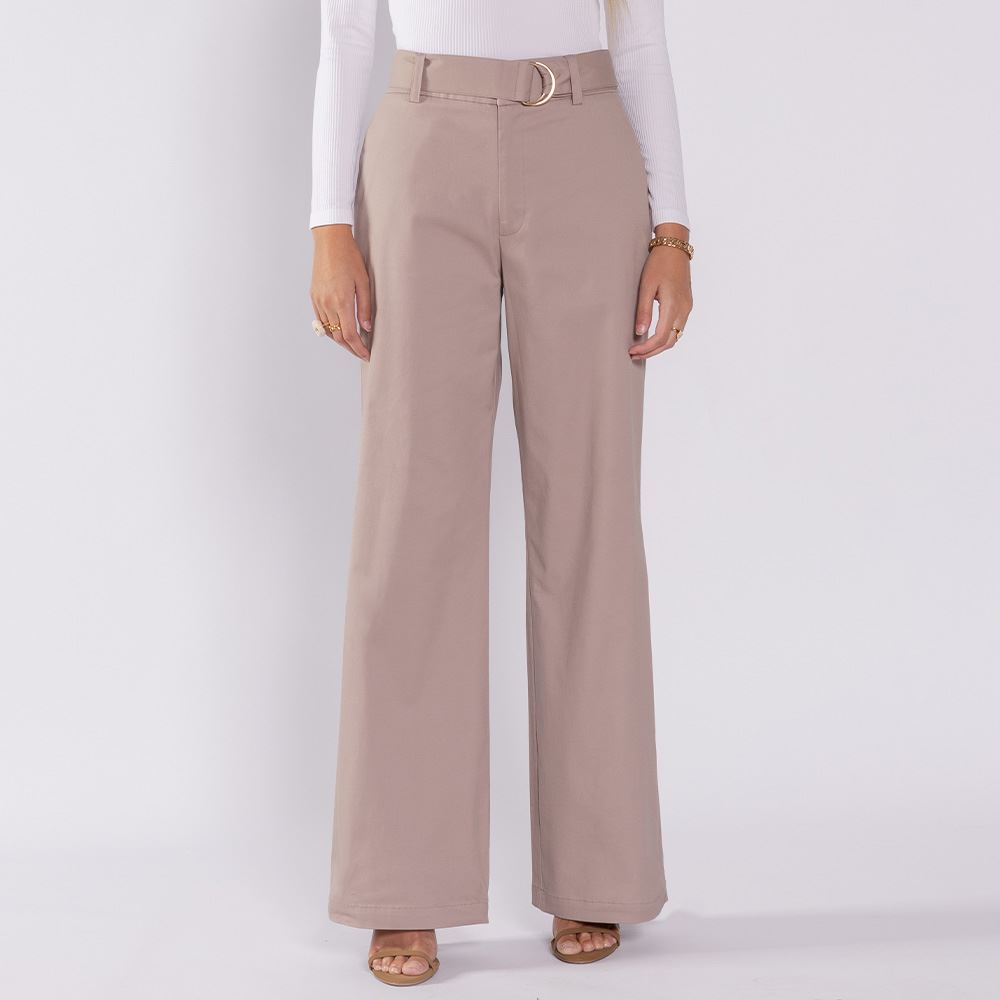 Calça Feminina Alfaiataria Wide Leg Boby Blues Fendi