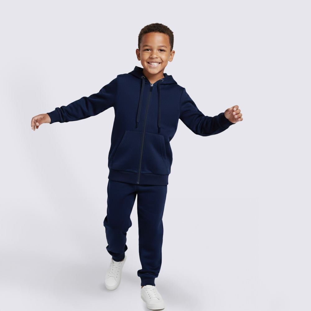Calça Jogger Infantil Menino 4 a 10 Anos Hot Dog Azul Marinho