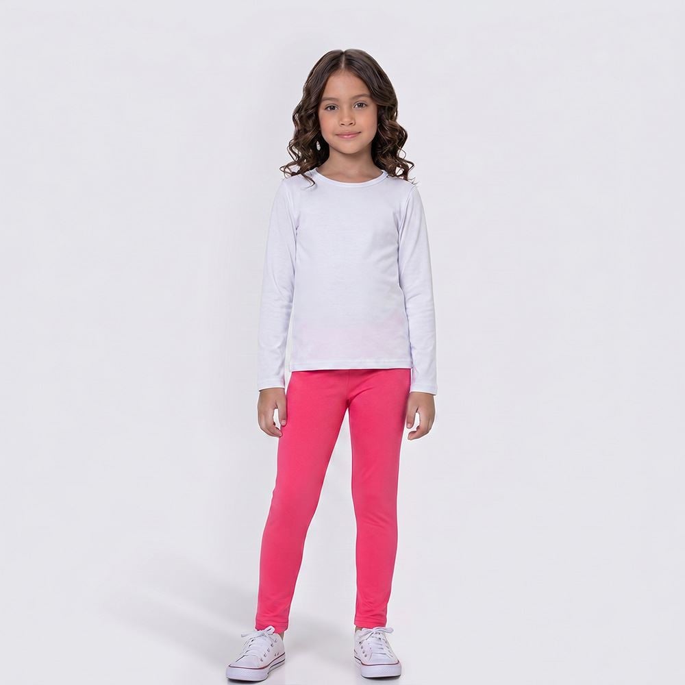 Calça Legging Térmica Infantil 4 a 10 Anos Marmelada Pink