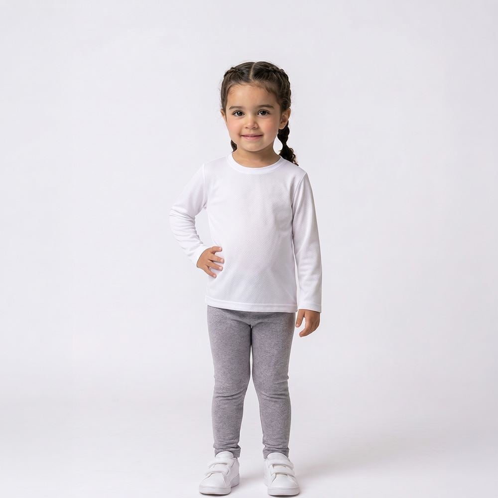 Calça Legging Térmica Menina 1 a 3 Anos Yoyo Kids Mescla