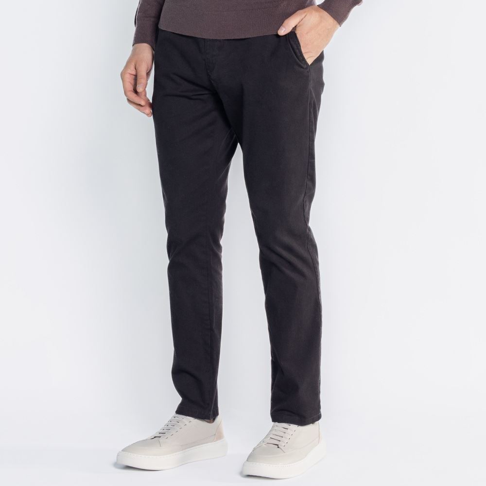 Calça Masculina Skinny De Sarja Thing Preto