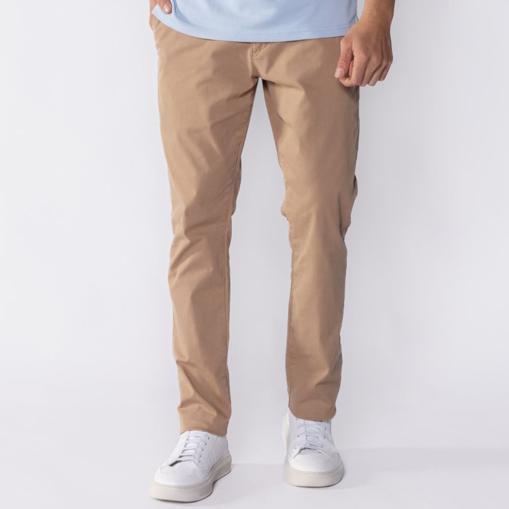Calça Masculina Skinny De Sarja Thing Caqui