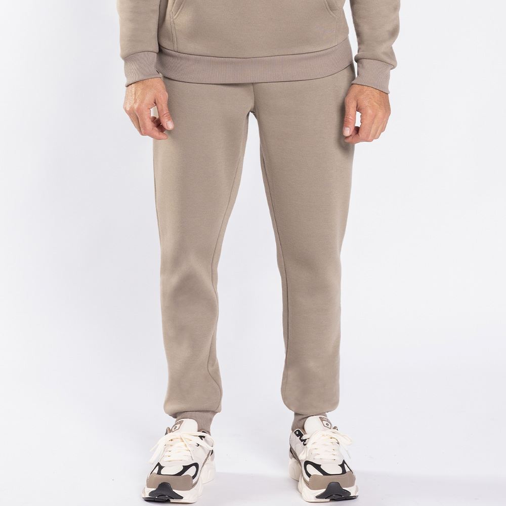 Calça Masculina Jogger De Moletom Marc Alain Bege