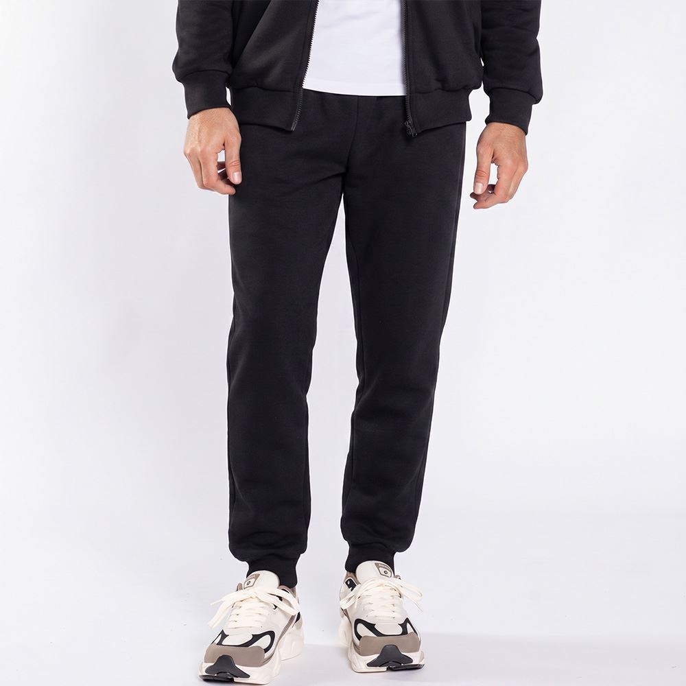 Calça Masculina Jogger De Moletom Marc Alain Preto