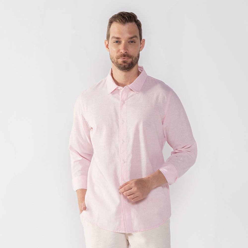 Camisa Masculina De Algodão Thing Rosa