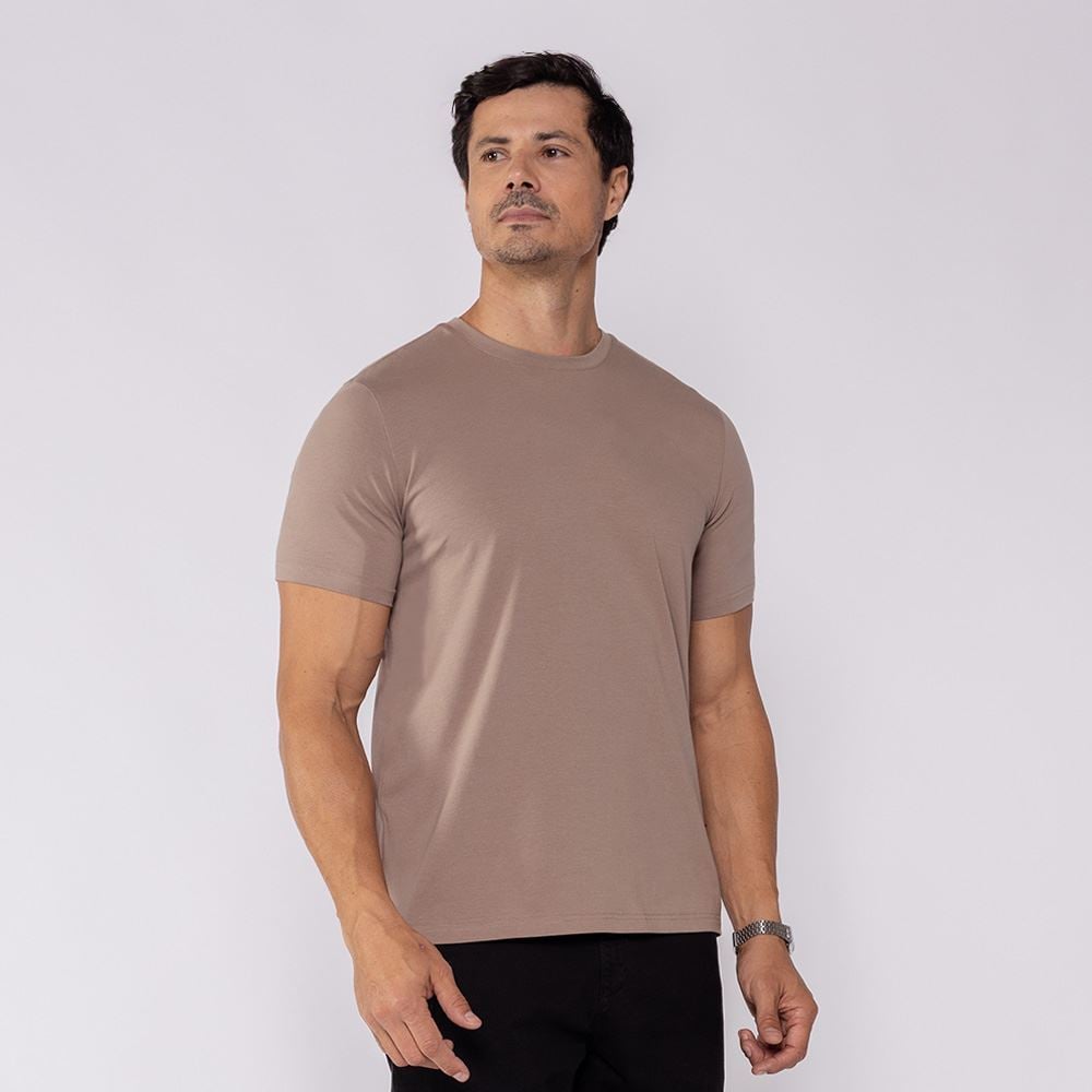 Camiseta Masculina Básica Marc Alain Concreto