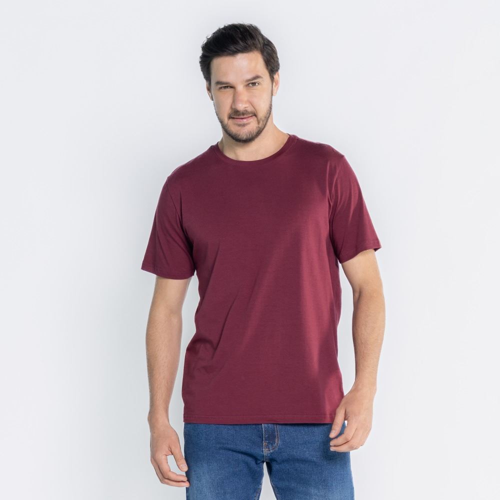 Camiseta Pima Masculina Marc Alain Vinho