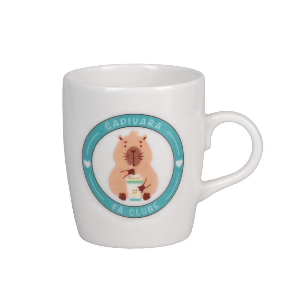 Caneca de Porcelana Estampada Havan Casa 230 ml - Capivara Fã Clube 