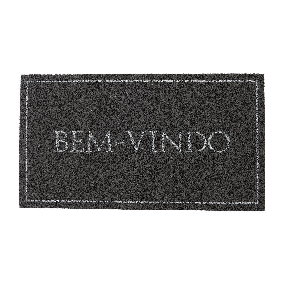Capacho de Vinil 50X90 cm Bem Vindo Havan Casa - Cinza Bem Vindo