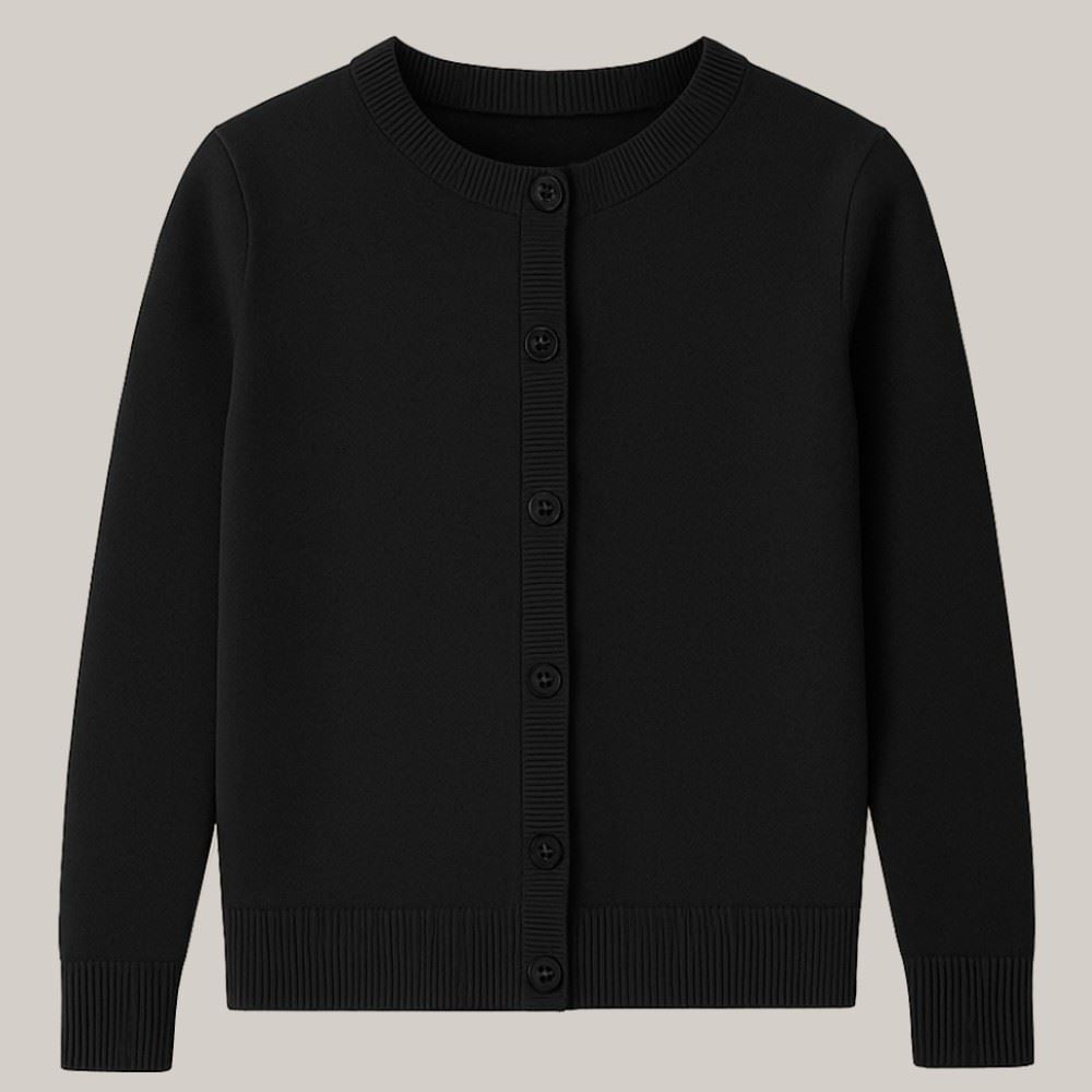 Cardigan Infantil Menina De Tricot 12 a 16 Anos Marmelada Preto