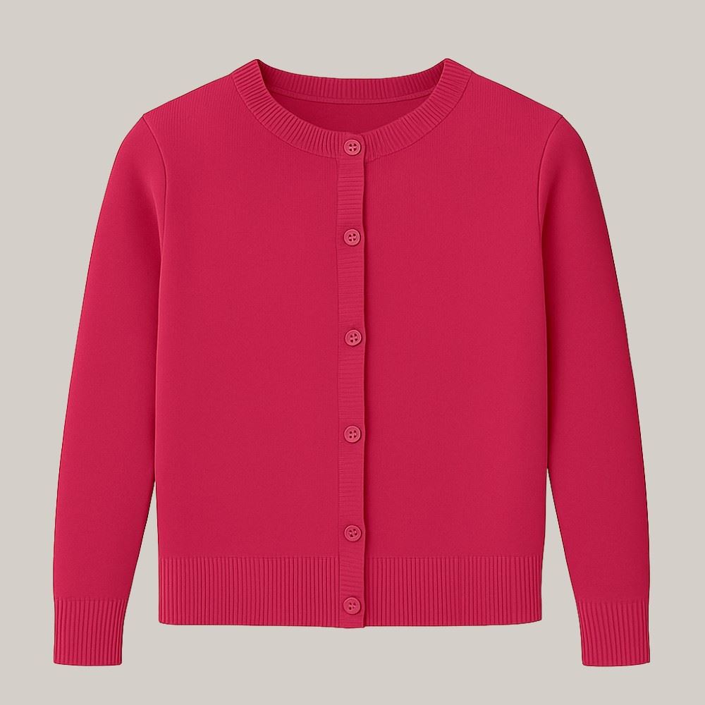 Cardigan Infantil Menina De Tricot 4 a 10 Anos Marmelada Pink