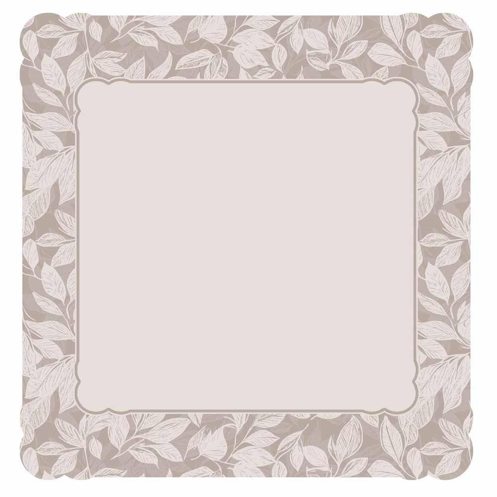 Centro de Mesa Viena 65Cm X 65Cm Havan Casa - Folhas Cinza