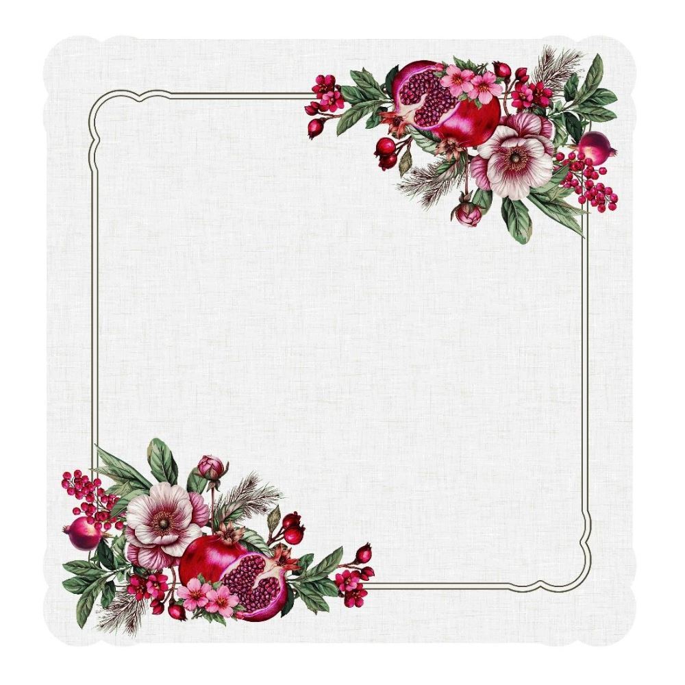 Centro de Mesa Viena 65Cm X 65Cm Havan Casa - Romã
