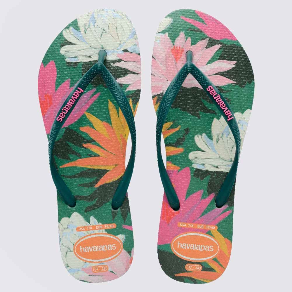 Chinelo Havaianas Feminino Summer Bliss Slim Pantanal