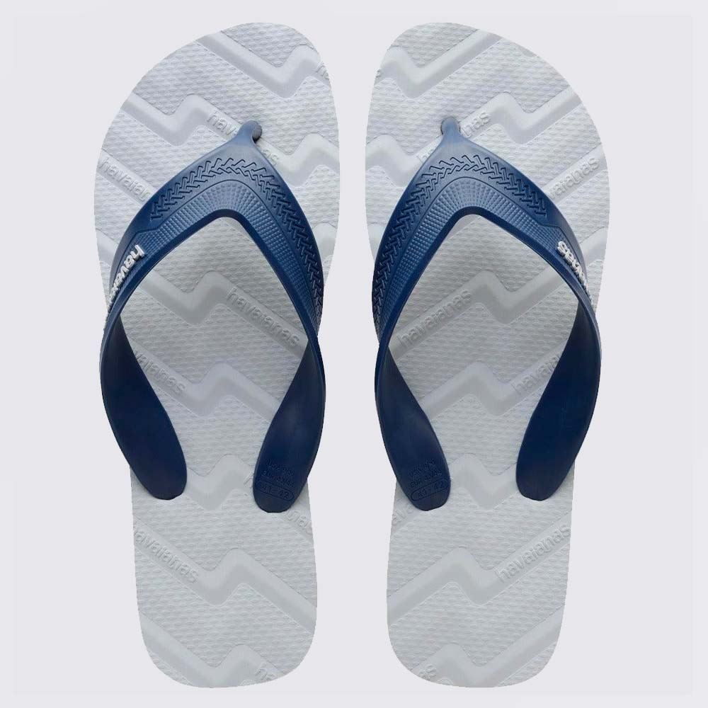 Chinelo Havaianas Masculino Track Waves Cinza Gelo