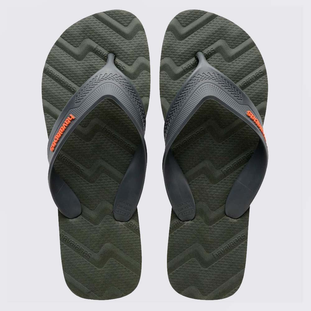 Chinelo Havaianas Masculino Track Waves Oliva