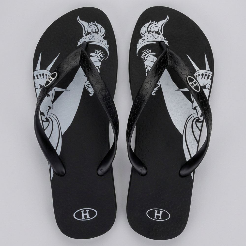 Chinelo Ipanema Unissex Havan Preto/Preto/Branco