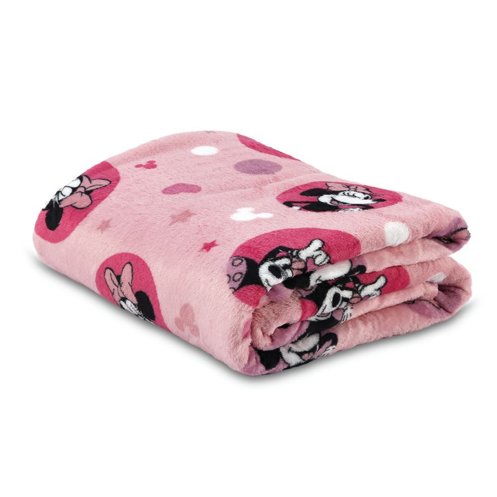 Cobertor Infantil Casal Licenciado Disney - Minnie Star Rosa