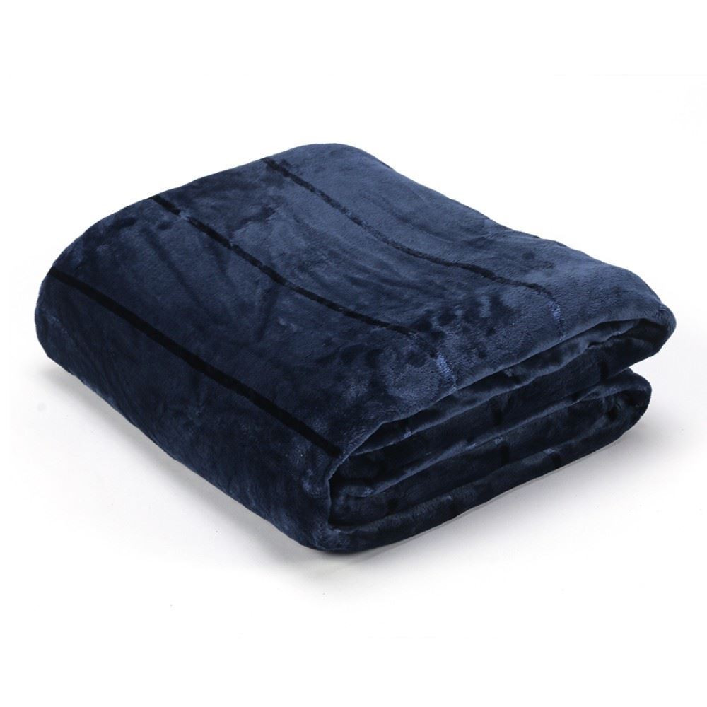 Cobertor Queen 100% Poliéster Elegance Havan Casa - Azul