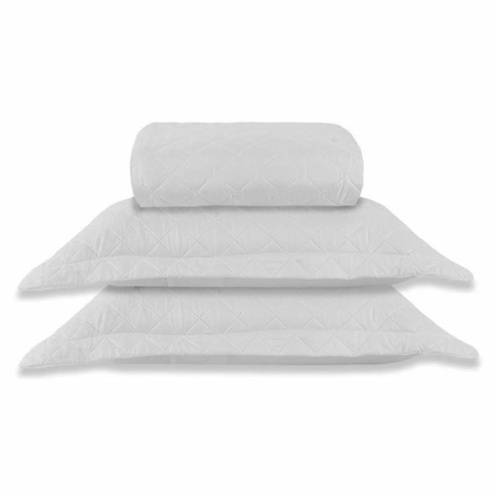 Kit Colcha King Lisa Versalhes/Napoli Havan Casa 3 pçs - Branco