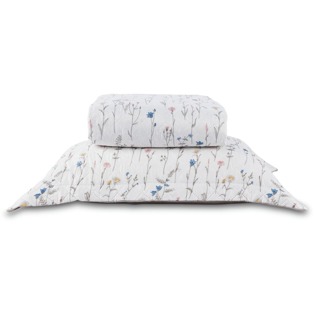Kit Colcha Solteiro Versalhes/Napoli Estampada Havan Casa 2 pçs - Floral Off