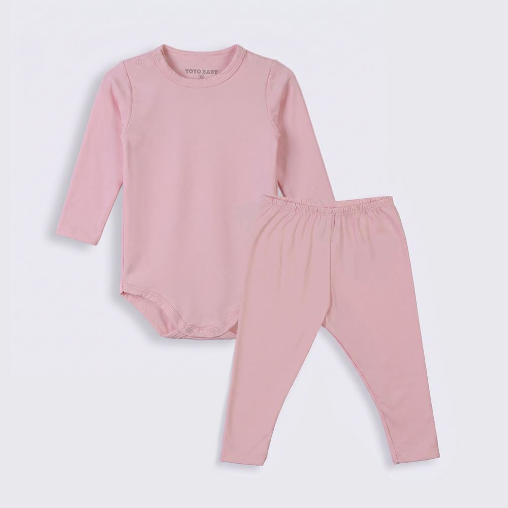 Conjunto Térmico Bebê Menina Body e Calça Yoyo Baby Rosa
